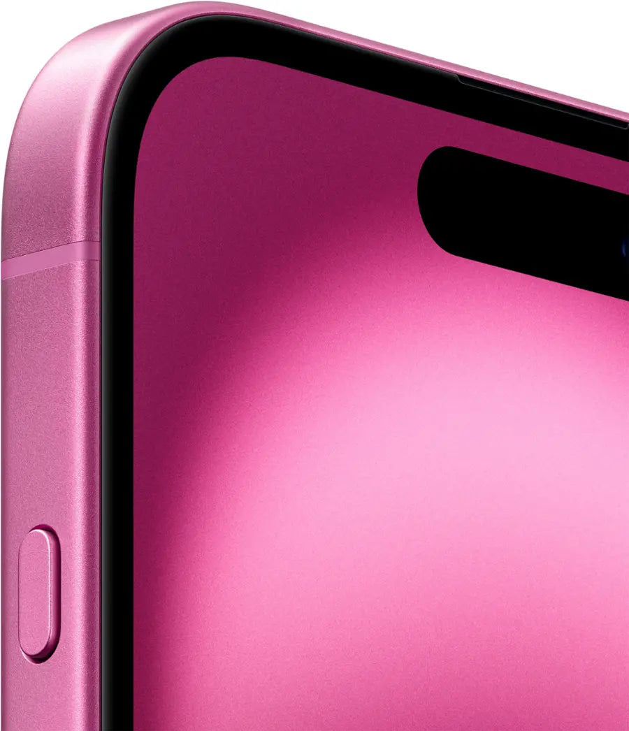 iPhone 16 pink corner
