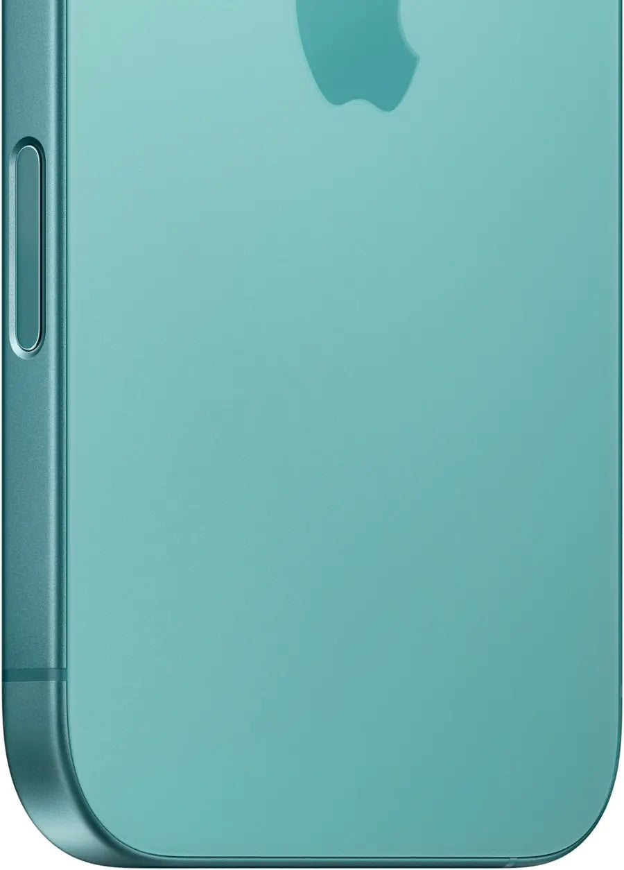 iPhone 16 teal bottom back